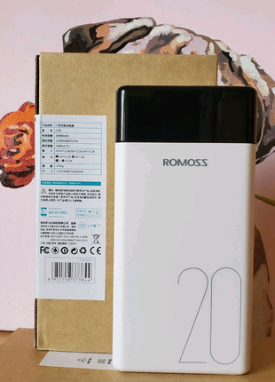 Новый • портативный акумулятор •powerbank ROMOSS Sense8 20.000mAh