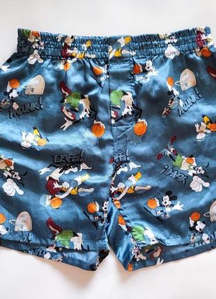 Disney шорти дитячі атласні сині мультяшні мультфільм трусики ...
