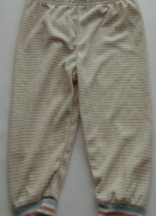 Пижамные штаны тонкий велюр primark 12-18 мес