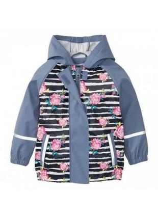 Куртка-дождевик водоотталкивающая и ветрозащитная для девочки ...