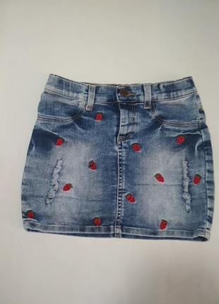 Джинсова юбка 140 см (8- 10years) від бренда geejay із полунацями