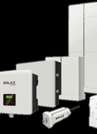 Комплект Solax 6.1: Однофазный гибридный инвертор на 5 кВт с А...