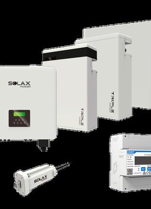 Комплект Solax 1.2: Трехфазный гибридный инвертор на 10 кВт, с...