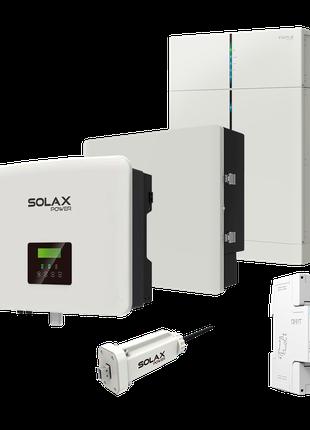 Комплект Solax 4.2: Однофазный гибридный инвертор на 6 кВт с А...