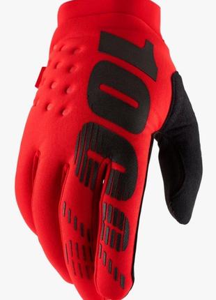 Зимові рукавички 100% BRISKER Glove (Red), L (10), L