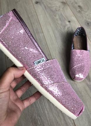 Кеди мокасини еспадрільі  toms (оригінал) р. 36.5, 23 см. нові