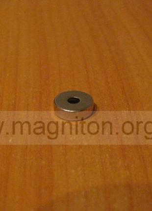 Неодимовый магнит под саморез D10-d7/3.5хh3 мм