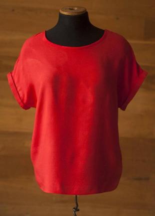 Красный топ блузка с коротким рукавом женский atmosphere, разм...