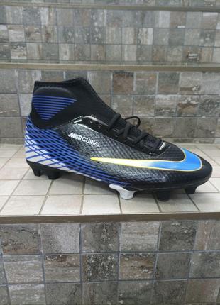 Бутси чоловічі Nike Mercurial Black-Blue