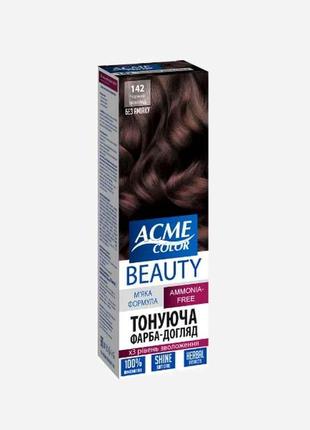 Гель-фарба Чорний шоколад №142 ТМ Acme-color Beauty