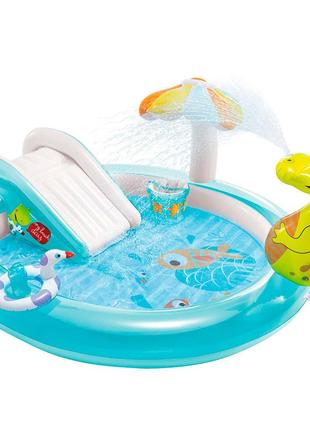 Дитячий надувний ігровий комплекс Intex Gator Inflatable Play ...