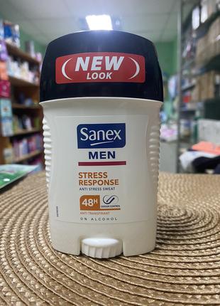 Дезодорант-стік Sanex 50мл чоловічий 48H Stress Response 50мл