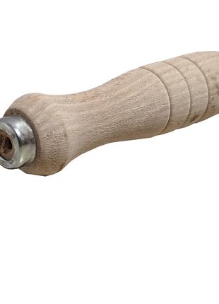 Ручка деревянная для напильника буковая 14 см с металлическим ...