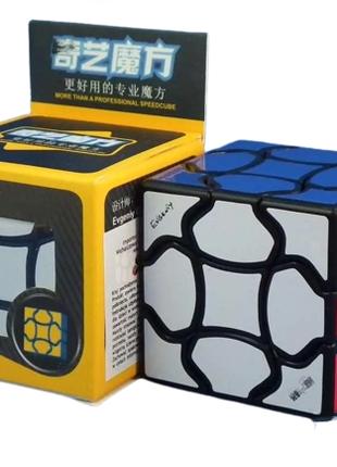 QiYi MofangGe Fluffy Cube 3x3 black | Флаффи куб 3х3 с наклейками