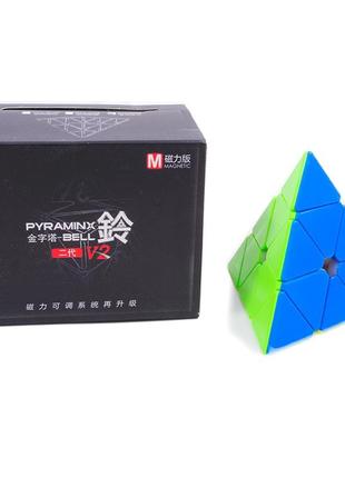 QiYi MofangGe X-Man Bell Piraminx V2M | Пирамидка Мефферта маг...