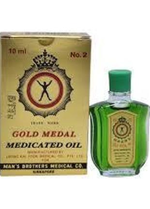 Бальзам проти застуди, головного болю Gold medal Medidated oil...
