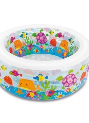 Надувной бассейн для маленьких, детский бассейн ""Аквариум"" I...