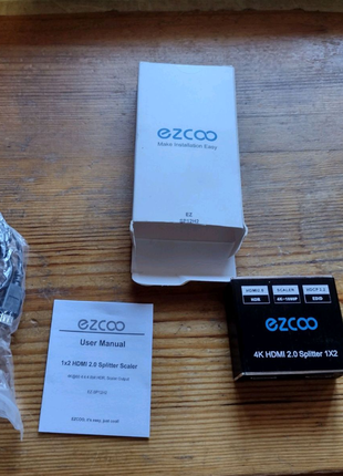 Ezcoo 4K60 HDMI Splitter 1X2 сплитер