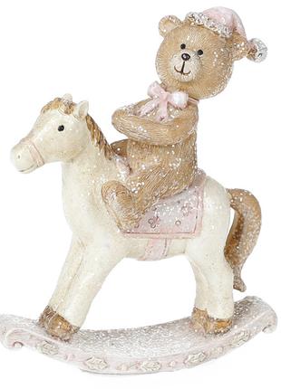 Декоративна фігурка Ведмедик на коні, 10,5см ЗАЛИШОК