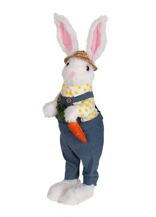 Декоративна великодня фігура Зайчик з морквою, 43см ТОВАР ВІД ...