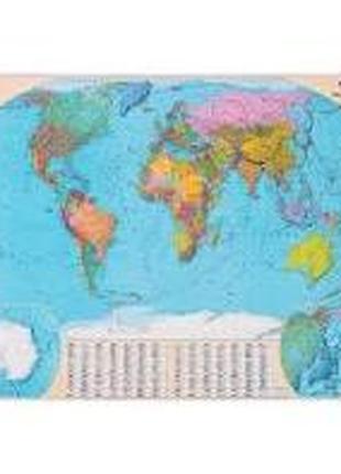 Карта світу. Загальногеографічна, М1:32 000 000, карта стінна,...