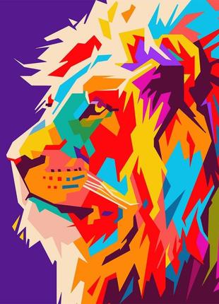 Алмазна мозаїка SANTI "Величний лев", 40*50см на підрамнику
