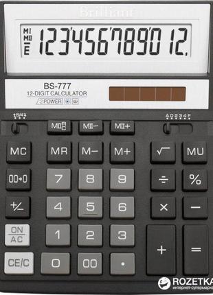 Калькулятор "Brilliant" BS-777_BK, шт
