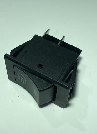 Кнопка сетевая двойная для масляного радиатора АВТО черная 4 конт