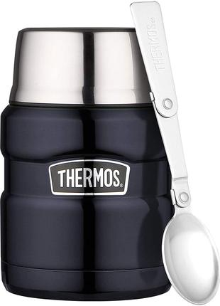 Thermos Style Термос для Їжі з ложкою 470мл, темно-синій 173020