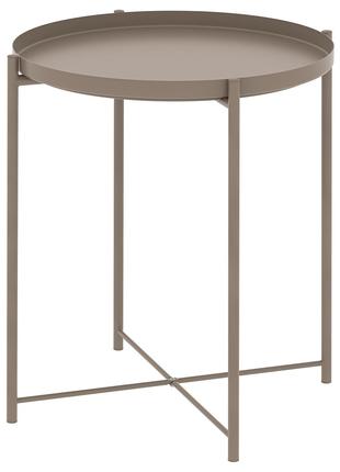 IKEA GLADOM Столик з підносом 45x53см, темно-бежевий 305.137.63