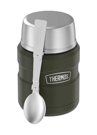 Thermos Style Термос для Їжі з ложкою 470мл, темно-зелений 173029