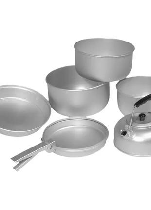 Mil-Tec Alu Cook-Set Набір туристичного посуду 7 предметів, ал...