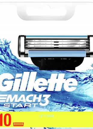 Gillette Mach 3 Start Джілет Мач 3 леза 10шт. змінні касети