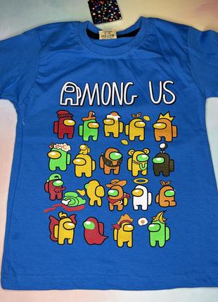 Летняя футболка для мальчика "Among Us" 1-2 года, 3-4 лет. Про...