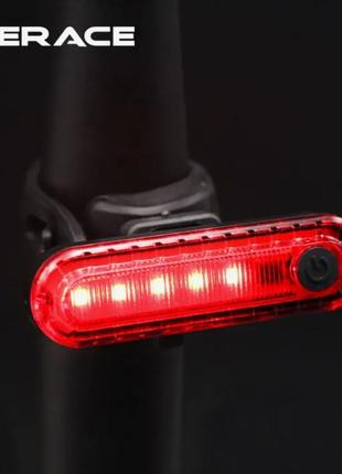 Задняя мигалка фонарик Bailong HJ-056-5SMD для велосипеда.