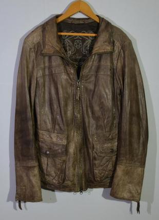 Куртка шкіряна milestone leather jacket