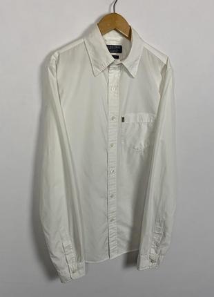 Белая рубашка polo jeans company ralph lauren