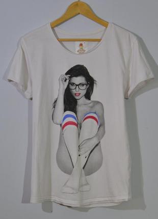 Футболка с принтом девушки original geek t-shirt