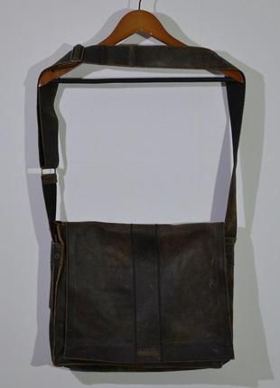 Кожаная сумка на плечо или через плечо fossil leather bag