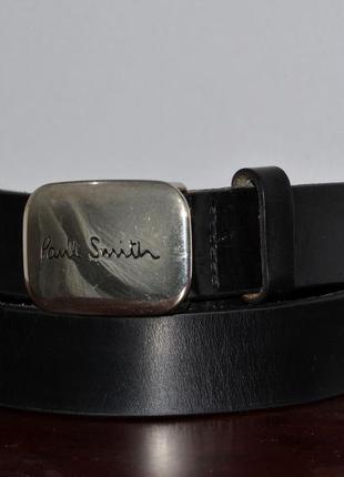 Ремень кожаный paul smith leather belt