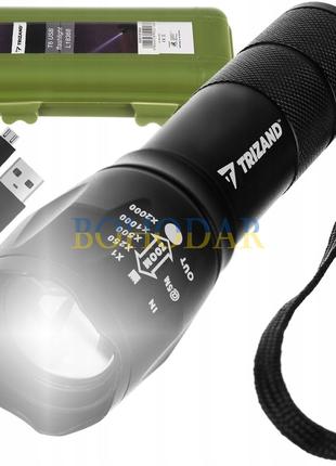 Ліхтарик фонарик TRIZAND L18368 для полювання рибалки Польща!