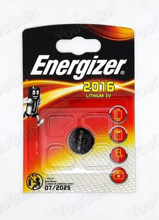 Батарея литиевая CR2016 Energizer