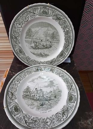 Старинные английские декоративные тарелки