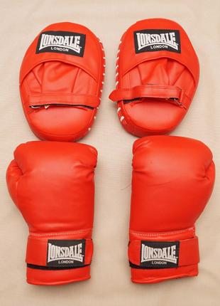 Перчатки  боксерские Lonsdale. Перчатки для бокса тренировочные