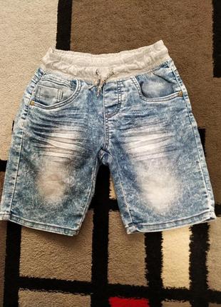 Джинсовые шорты для мальчика 9-10 лет