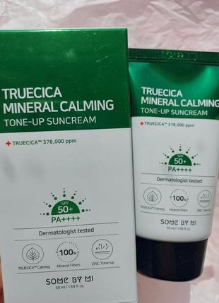 Солнцезащитный крем для лица some by mi sun cream truecica min...