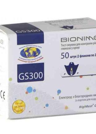 Тест-смужки біонайм Bionime gs300 Строк 10.2024