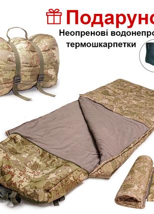 Армейский зимний тактический спальный мешок-одеяло, спальник З...