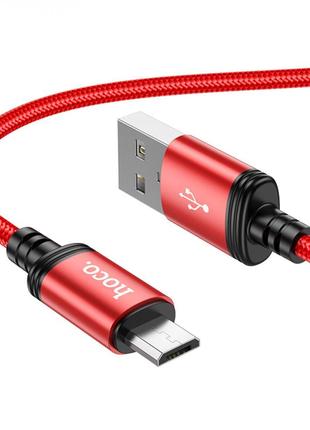 Кабель для зарядки Hoco X89 Wind USB на Micro-USB 1 m 2.4A Red