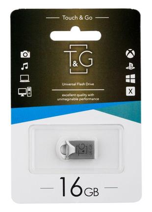 Флеш память T&G; USB 2.0 16GB Metal 106 Steel
